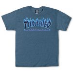 Thrasher Flame Logo T-Shirt Dark Heather