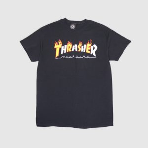 Thrasher Flame Mag T-Shirt Black